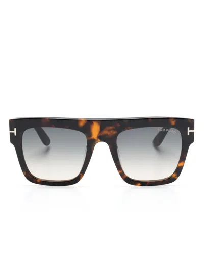Tom Ford Renee Sunglasses In Brown