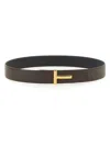 Tom Ford T Monogram Reversible Leather Belt