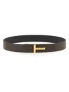 Tom Ford T Monogram Reversible Leather Belt