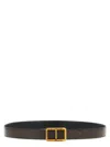Tom Ford Reversible Belt Antique Buckle Belts Multicolor In Burgundy