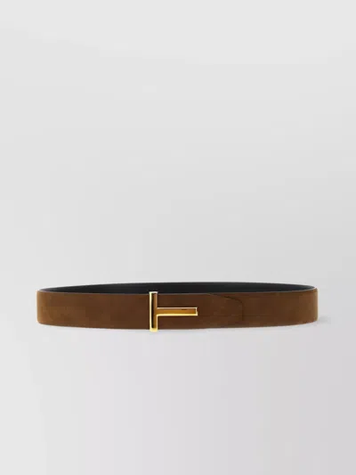 TOM FORD REVERSIBLE BELT GOLD-TONE BUCKLE