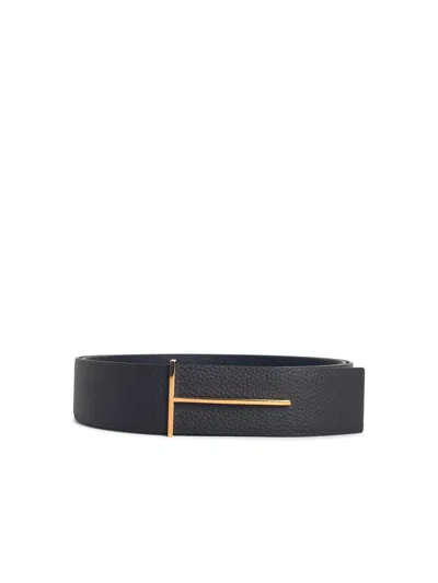 TOM FORD TOM FORD REVERSIBLE BROWN LEATHER BELT