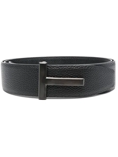 Tom Ford Reversible Calfskin Leather Belt