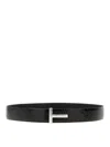 Tom Ford Reversible Crocodile Leather Belt Belts Brown In Black