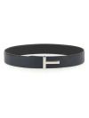 TOM FORD REVERSIBLE LEATHER T BUCKLE BELT.
