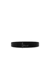 Tom Ford Reversible Logo Leather Belt In Black