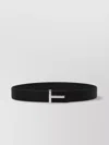 Tom Ford Men Logo Reversible Belt In Black