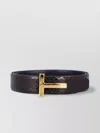 Tom Ford Crocodile Motif Calf Leather T Belt
