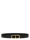 Tom Ford Reversible Python-print Leather Belt In Black