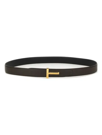 TOM FORD REVERSIBLE "T LINE" BELT