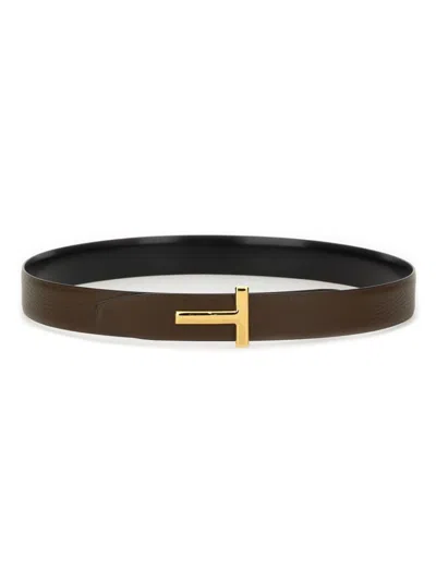TOM FORD TOM FORD REVERSIBLE "T LINE" BELT