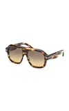 Tom Ford Rhonda Acetate Sunglasses In Brown
