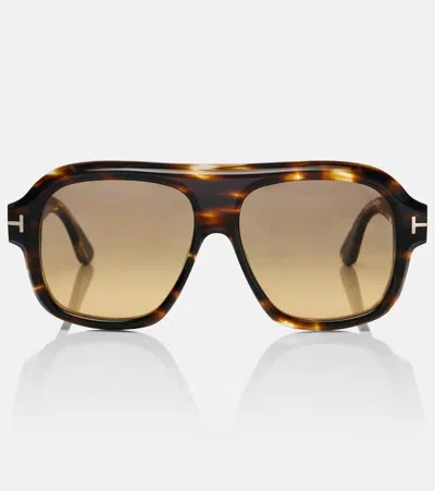 Tom Ford Rhonda Aviator Sunglasses In Multi