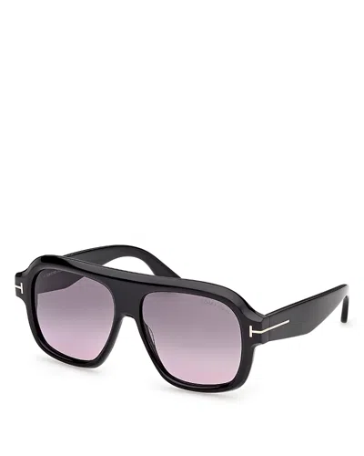 TOM FORD RHONDA PILOT SUNGLASSES, 56MM
