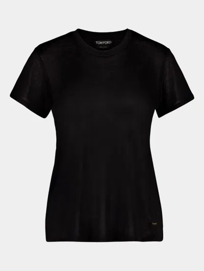 Tom Ford Rib-jersey Silk T-shirt
