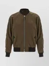 Tom Ford Ribbed Bomber Jacket With Button Accents