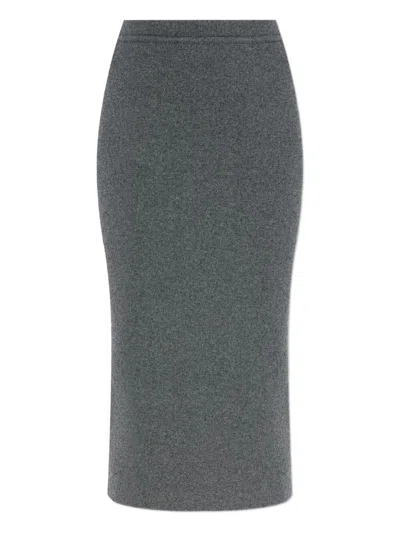 Tom Ford Ribbed Cashmere Midi Pencil Skirt