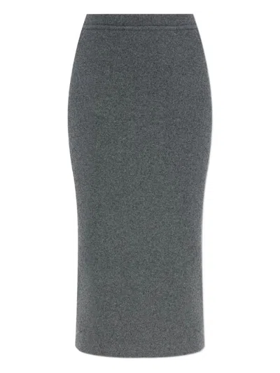 Tom Ford Ribbed Cashmere Midi Pencil Skirt Clothing