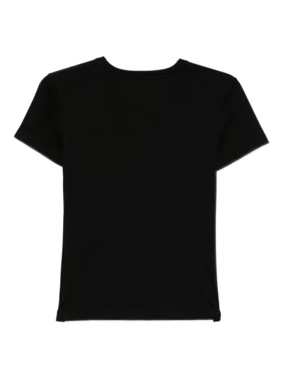 Tom Ford Ribbed Crewneck T-shirt In Black