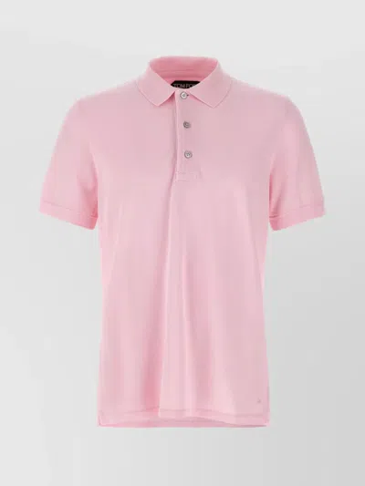TOM FORD RIBBED CUFFS POLO SHIRT