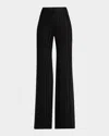 Tom Ford Ribbed Flare Pull-on Pants In Black