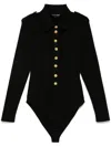 Tom Ford Ribbed-knit Bodysuit In Black