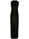 Tom Ford Laminated Knit Dress Dresses Black In Black