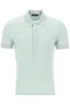 TOM FORD "RIBBED KNIT POLO WITH SHINY