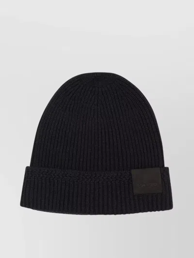 TOM FORD RIBBED KNIT TURN-UP BRIM HATS