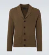 Tom Ford Ribbed Texture Shawl Collar Front Pockets In Grün