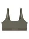 Tom Ford Ribbed Logo-detail Bra In Gray