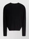 Tom Ford Ribbed Long Sleeve Knitwear In Black