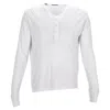 Tom Ford Ribbed Long-sleeve T-shirt In White Cotton In White