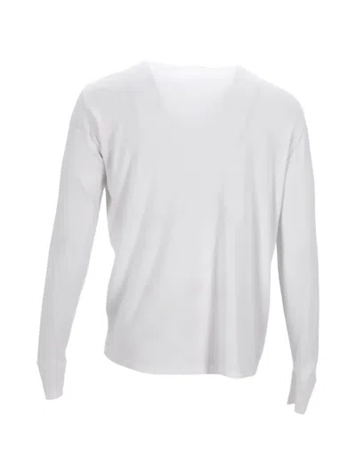 Pre-owned Tom Ford Ribbed Long-sleeve T-shirt In White