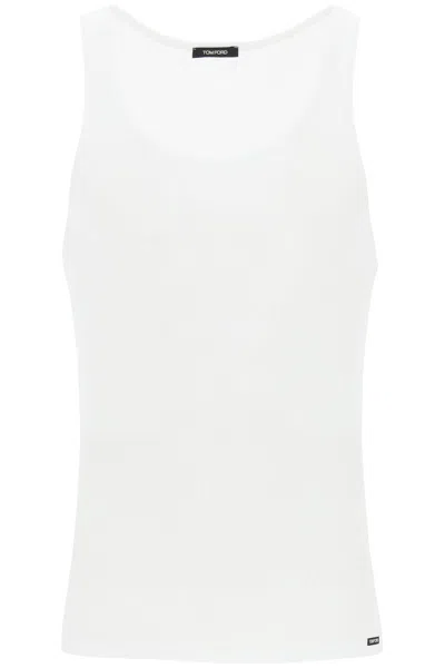 Tom Ford White Cotton And Modal Tank Top