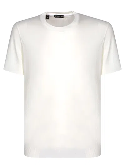 Tom Ford Ribber White T-shirt