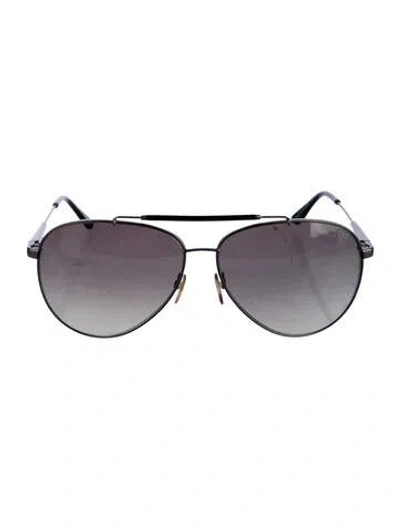 Pre-owned Tom Ford Rick Aviator Sunglasses In Black