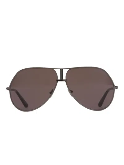 Tom Ford Rickie Double-bridge Sunglasses In Black