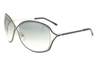 Pre-owned Tom Ford Rickie Gold Black / Gray Gradient Sunglasses Tf179 01b