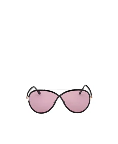 Tom Ford Rickie Logo Sunglasses In Black