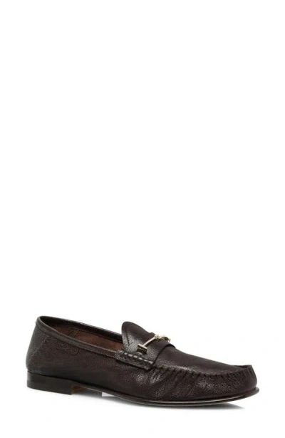 Tom Ford Ripley Bit Ruched Loafer In Brown