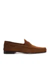 Tom Ford Ripley Loafers Penny Strap Round Toe Suede In Brown