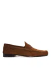 Tom Ford Ripley Loafers Penny Strap Round Toe Suede In Brown