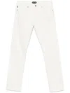 Tom Ford Tailored Fit White Denim Jeans With Minimalist Design