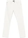 Tom Ford Tailored Fit White Denim Jeans With Minimalist Design In White