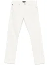 Tom Ford Tailored Fit White Denim Jeans With Minimalist Design In White