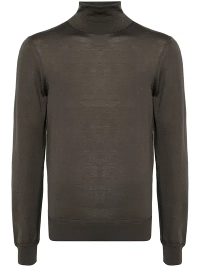 Tom Ford Roll-neck Jumper In Neutrals