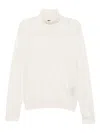 Tom Ford Roll-neck Knitted Top In White