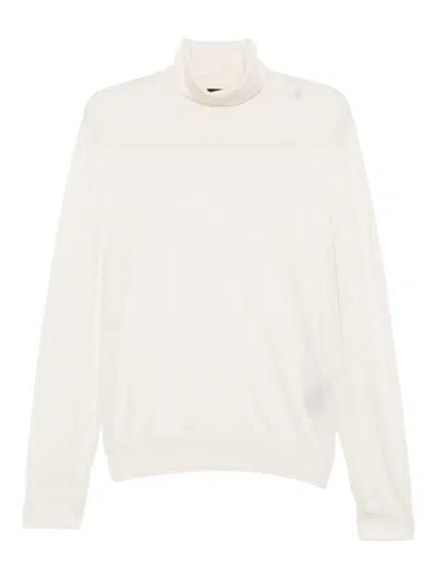 Tom Ford Roll-neck Knitted Top In White