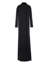 Tom Ford Roll-neck Maxi Dress In Blue